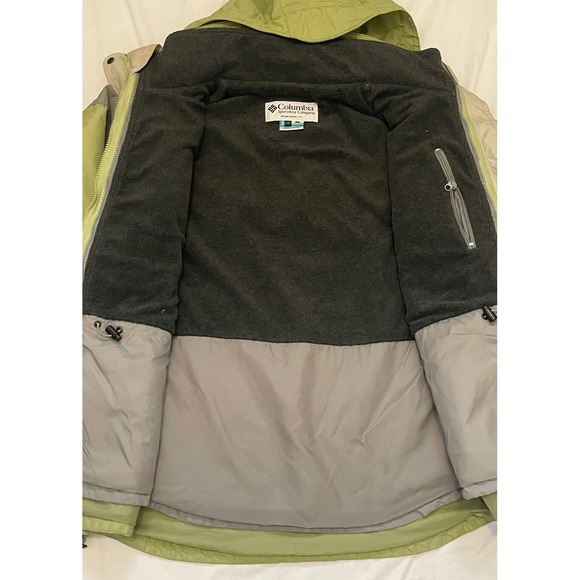 Columbia Jacket‎ Women Large Interchange Core Full Zip Green Gray Ski - Picture 2 of 10